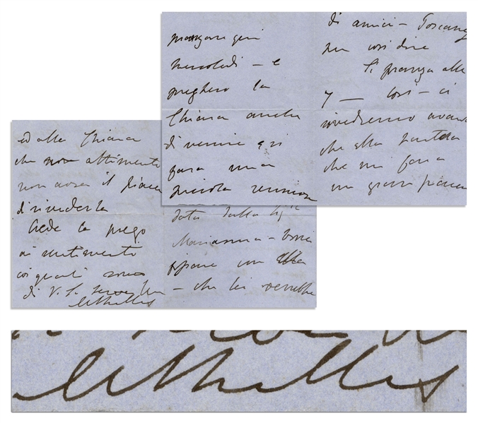 Frankenstein Author Mary Shelley Autograph Letter Signed
